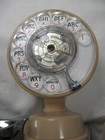 Vintage Ae Co  183 Spacemaker Rotary Dial Wall Mount Telephone Phone   Biege