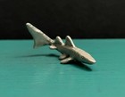 Pewter Great White Bull Shark Fish Nautical Ocean Sea Life Decor Mini Figurine