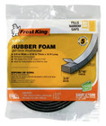 3 8 In  X 3 16 In  X 10 Ft  Black High-density Rubber Foam Weatherstrip Tape New