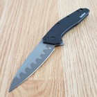 Kershaw Dividend Folding Knife 3  N690   D2 Steel Blade Black Aluminum Handle