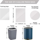 8 Gallon White Drawstring Trash Bags - 210 Count  Thick Garbage Bags For Office 