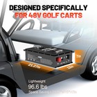 48v 100ah Golf Cart Lifepo4 Lithium Battery With Charger 200a Bms Off-grid Solar