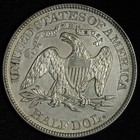 1877 Seated Liberty Silver Half Dollar Unc  uncirculated  Ms E326 Wicbm