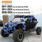 Aluminum 4pcs Full Door Panels Fit Can Am X3 Max Turbo R Rr 4 Seat 17-2025