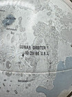 Vintage 1963 Replogle 6  Metal Moon Pre-apollo Lunar Sites Globe