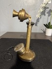 Vintage Antique Brass Landline Telephone Rotary Dial Nautical Candlestick Phone