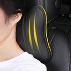 2pcs Black Car Seat Headrest Memory Foam Pillow Head Neck Rest For Mercedes-benz