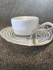 Ladies Ms Devine Church Derby Hat New With Tags White With Bow See Photos