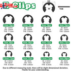 330pcs Snap Rings Assortment Kit  E Clips Assortment Kit  2mm-12mm  And C Clips