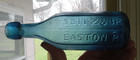 Pretty Blue 8 Sided Seitz Premium Mineral Waters Easton pa 1860s Soda Bottle