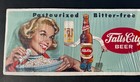 Large Vintage Advertising Poster  falls City Beer  By  watkins  Louisville  Ky 