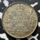1902-h Canada 10 Cents Lot jm7949 Silver  Nice 