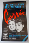 Carrie Barbara Cook  Linzi Hateley  Original Stratford World Premier Poster 1988