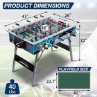 48 Inch Furniture Foosball Soccer Table Foldable Arcade Game Room Pvc Kid Adults