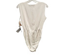 Vintage Donna Karan Black Lable Silk Bodysuit Women s Size 2 Ivory Saks Nwt  290