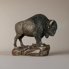 Majestic American Bison Buffalo Sculpture Statue Western Wildlife Home D  cor