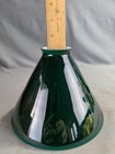 Vintage Emerald Green Cased Glass Banker s Light Pendant Shade 5 h X 7 1 4 w