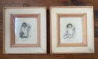 Vintage Miniature Framed Art Prints Little Britons By Marianna Samson Delilah