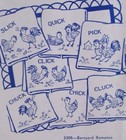 Aunt Marthas 3305 Barnyard Romance Embroidery Transfer Pattern Chicken Day Of Wk