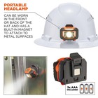Ergodyne 60156 Skullerz 8973led Vented Hard Hat Light Full Brim White