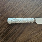 Vtg Wedding Cake Knife Sheffield England White Swirl Handle Stainless Steel A