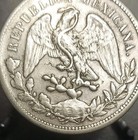 1901 Mo Am Mexico 1 One Peso Large Old Silver Coin Km 409 2 Silver  903
