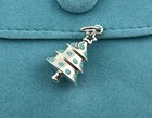 Tiffany Co  Christmas Tree Charm Pendant Blue Enamel  Tiffany Blue Enamel Charm