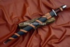 Xiphos Sword     24 Inch Hand Forged Carbon Steel Greek Leaf Blade With Full Tang 