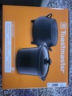 Toastmaster 4 Qt Black Cauldron Slow Cooker Removable Crock Glass Lid Halloween