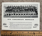 Team Issued Vintage 1976 Cincinnati Bengals  5x7 Team Photo