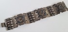 Vintage Taxco  Talleres Ballesteros Mexico Sterling Silver 925 Panel Bracelet 