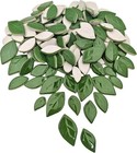 500g 1 1lb Leaf-shaped Ceramic Mosaic Tiles ceramic Mosaic Pieces For Crafts mos