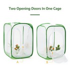Monarch Butterfly Habitat  Insect Mesh Cage  24 X 24 X 24 X 36 Inches  Black