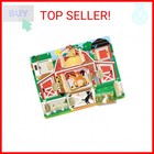 Melissa   Doug Hide And Seek Farm Wooden Activity Board With Barnyard Animal Mag