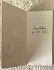 Unused Birthday Lady Things Real Look Fabric Vtg Greeting Card 1960s Sunshine