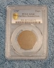 1787 Fugio Cent  Club Rays   Rounded Ends Newman 3d  Pcgs Xf-40-a Scarce Variety