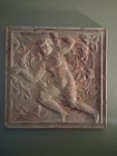 Vintage Angel Cherub Grapes Tin Ceiling Tile 24 X 24 Rare