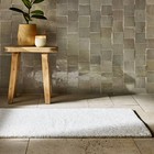 Organic Melange Reversible Bath Rug Dark Mineral - Casaluna