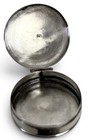 Vintage Sterling Pill Snuff Trinket Box 925 Marcasite Silver Snaps Tight Mcm 11g
