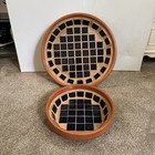 Vintage Italy Terracotta Tray   Bowl Bundle Mosaic Vaserie Trevigiane Art