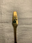 Vintage 1977 Meka Denmark Gold   Enamel Angels With Trumpets Spoon Angel