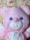 Vintage 1994 Fisher Price Puffalump Pink Baby Bear With Rattle