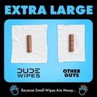 Dude Wipes - Flushable Wipes - 3 Pack  144 Wipes - Unscented Extra-large Adult W