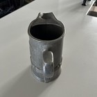 Vintage Pewter Large Serving  Tavern Wine Pitcher Solid Heavy Weight