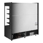 70 7 8  Black Extra Deep Vertical Open Air Merchandiser With Led Lighting - 220v