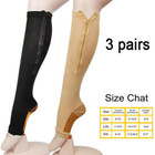 Compression Socks 20-30 Mmhg Men Women High Pressure Open Toe Varicose Stockings