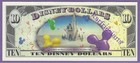 2009 T  10 Celebrate Today  Birthday Party Disney Store Disney Dollar T00023807