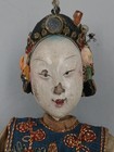 Antique Embroidered Clothes Hand-painted Chinese Opera Doll puppet   10 5 