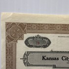 Vintage Kansas City Baseball Club  athletics  Stock Certificate Unissued