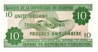 Burundi 2003 New Bill Of 10 Francs Amafranga 01 07 2003 Pick 33d Unc